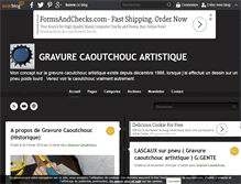 Tablet Screenshot of gravurecaoutchouc.com